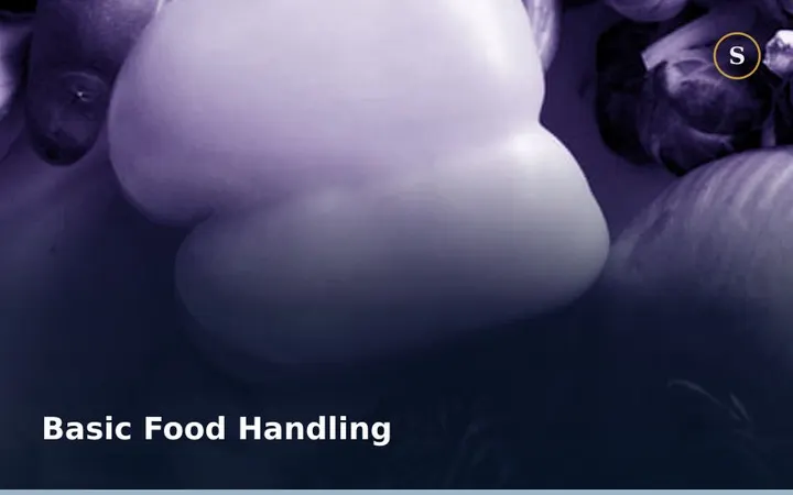Basic Food Handling Training