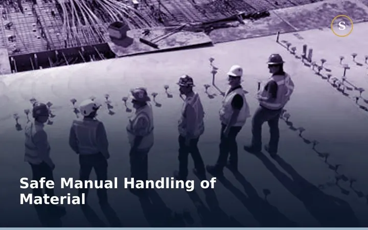 Safe Manual Handling of Material Training